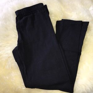 Black cotton leggings